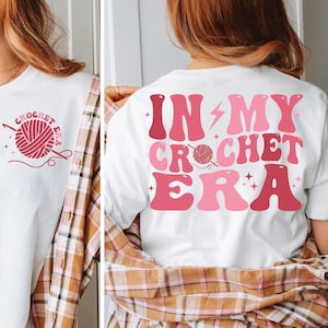 In My Crochet Era Svg Png Eps, Crochet Lover PNG , Crafter Mom Gift, Funny Crochet Crewneck Svg, Gift for Knitting Lover
