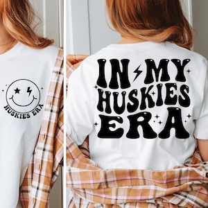 In My Huskies Era Svg Png, Huskies Svg, Siberian Huskies Svg, School Sports Mascot Shirt Svg, Funny Huskies Gift Digital Svg Eps Png Graphic