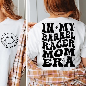 In My Barrel Racer Era SVG, PNG, PDF, Barrel Racer Shirt Png, Barrel Racer Mom Svg, Retro Wavy Groovy Letters, Cut File Cricut, Silhouette.