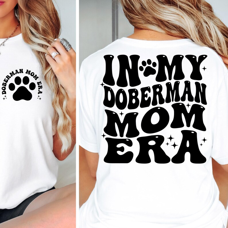 In My Doberman Mom Era SVG and PNG, Doberman Dog Mom Fur Mama Groovy ...