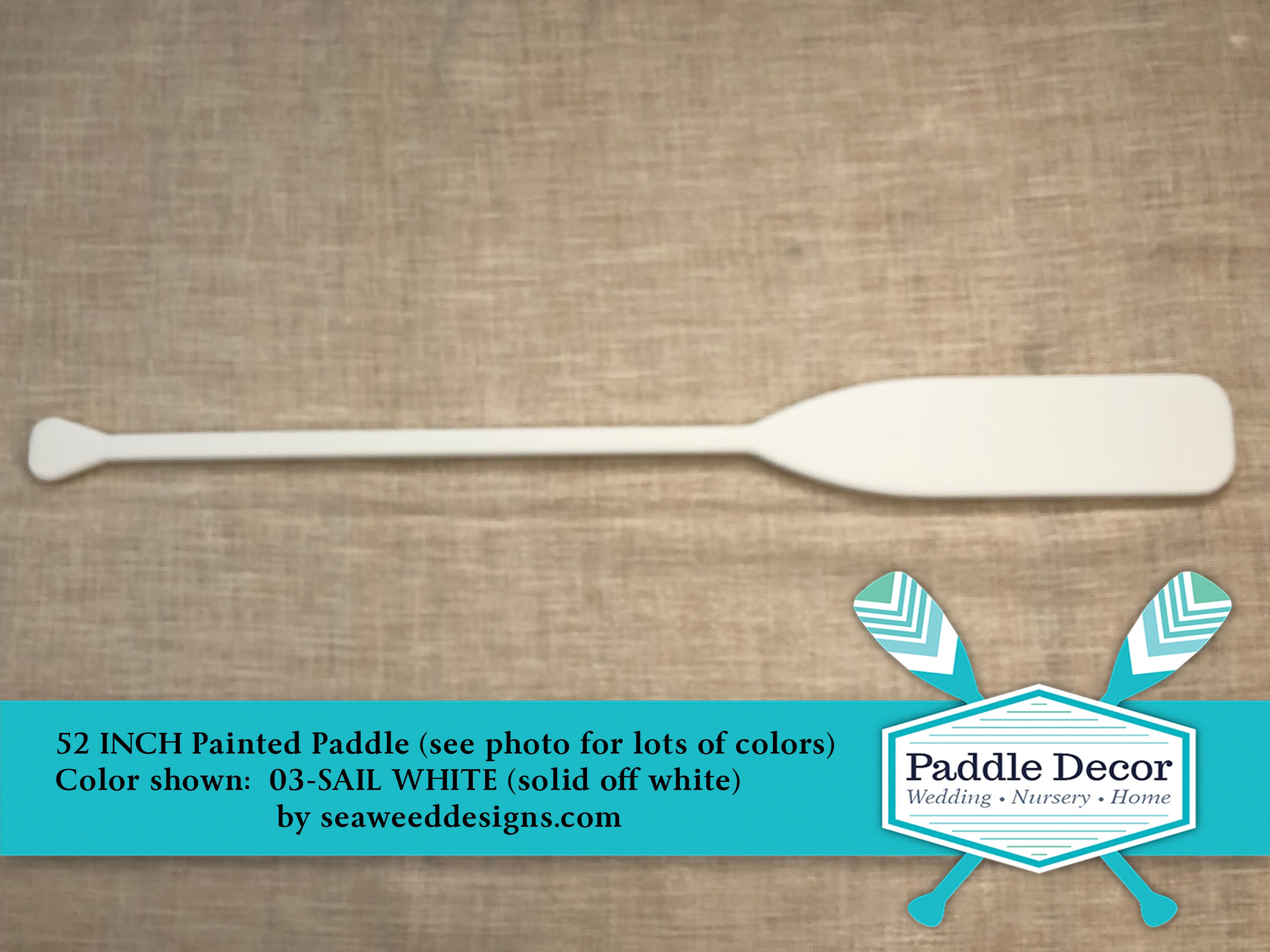Canoe Paddle Nautical wedding guest book 52 INCH Painted Etsy