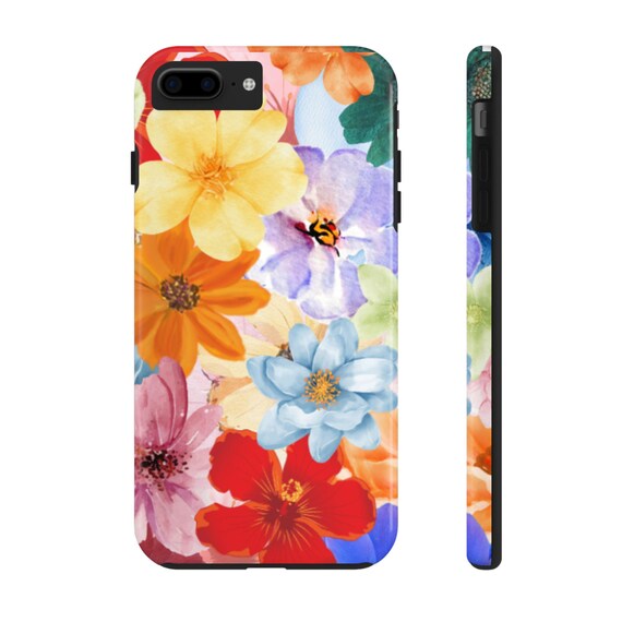 Floral Tough Phone Cases - Colorful Flower Design, Stylish Smartphone Protector, Durable Case for Nature Lovers, Perfect Gift, Spring