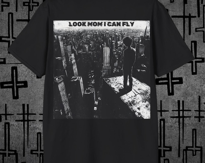 Look Mom I Can Fly Black - T-Shirt