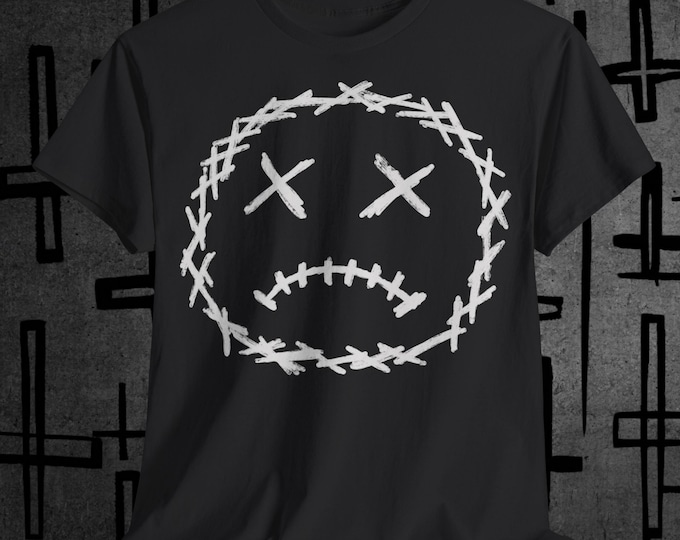 Sad Smiley Emo - T-Shirt