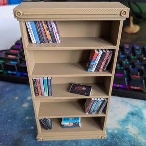 3D STL file for 1/12 scale dollhouse bookshelf! 2 Sizes Included!