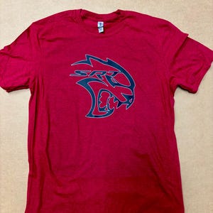 Hellcat  Mens T Shirt Red Front Print
