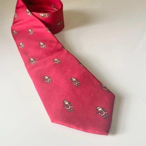John Henry Vintage Silk Santa Clause Christmas Holiday Neck Tie Men’s Accessories