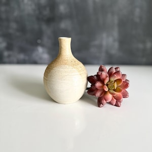 Studio Pottery Earth Toned Bud Vase Artist Signed Gardiner