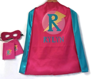 SUPERHERO CAPE - Kid Cape - Personalized Super Hero Cape - Superhero Costume - Superhero Cape Set - Superhero party - Armband - Cuffs - Mask