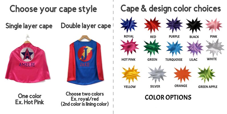 Personalized Cape Kids cape Superhero Cape Superhero Cape and mask Cape for Kids Superhero Party Favor Super Hero Cape image 2