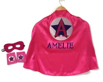 Cape personnalisée - Cape pour enfants - Cape de super-héros - Cape et masque de super-héros - Cape pour enfants - Cadeau de fête super-héros - Cape de super-héros