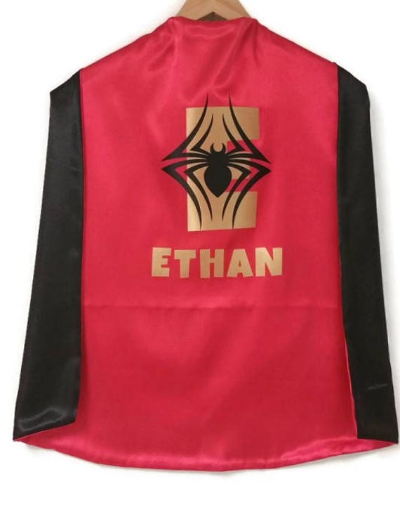 SUPERHERO Cape - Spider Cape- Spider Man Cape - Super Hero Cape - Personalized Cape - Birthday Gift - Kid Cape - Superhero Costume Il_570xn