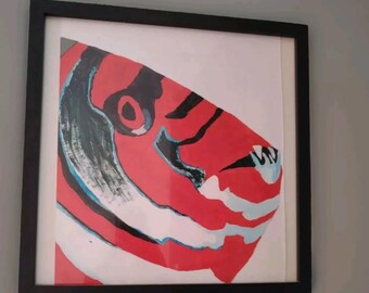 Crown Fish Acrylic Painting