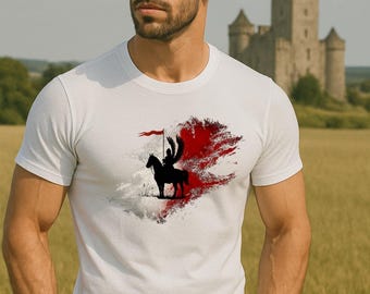 T-shirt Polish Winged Hussar, Polska Husaria, Poolse vlagkleuren, Angels of Death, Polish Pride-T-shirt, Poolse kleding, unieke Poolse souvenir