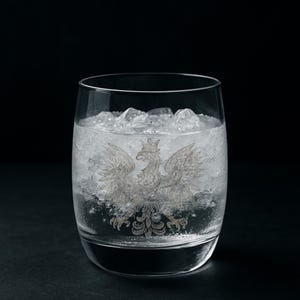 Polish Eagle Vodka Glass, Unique Collectible Barware, Poland Home Bar Décor, Vodka Lover Gift, Custom Engraved Drinkware, National Pride
