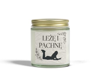 Rest & Smell Candle, Leżę i Pachnę Świeca, Poolse kaarsen, Pools decor, meditatiekaars, Poolse themakaars, 4oz, 9oz