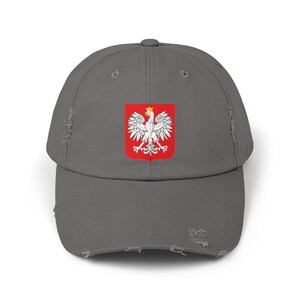ポーランドのイーグル ディストレスト キャップ、ポーランドのプライド ハット、愛国的なポーランドの紋章、ポーランドのルーツ キャップ、ポーランド キャップ、ポーランド文化、イーグル キャップ、ポーランド キャップ Nickel