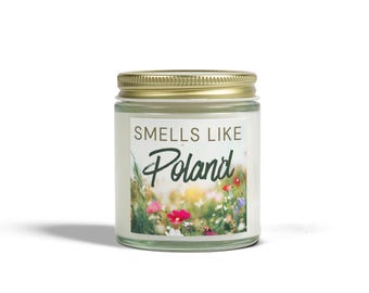 Smells Like Poland-kaars, Poolse kaarsen, Pools decor, meditatiekaars, Poolse themakaars, Pools ontwerp, Spa, Polska Świeca, 4oz, 9oz