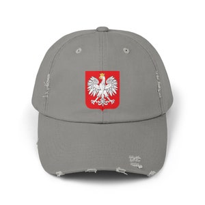 ポーランドのイーグル ディストレスト キャップ、ポーランドのプライド ハット、愛国的なポーランドの紋章、ポーランドのルーツ キャップ、ポーランド キャップ、ポーランド文化、イーグル キャップ、ポーランド キャップ Light Olive