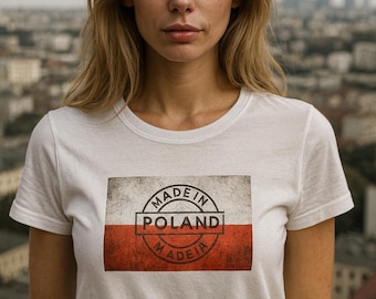 T-shirt gemaakt in Polen, Polska Koszulka, T-shirt Poolse vlag, uniseks, maten S-3XL, gemêleerde kleuren, shirt Polish Pride, Poolse adelaar