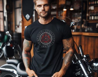 Triglav Slavic Deity T-shirt, Poolse Slavische Mythologie, Unisex, Maten S-3XL, Heidekleuren, Polska Heritage, Slavic Pride Shirt