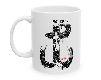 Vechtend Polen koffiemok, patriottische Poolse koffiemok, Polska Walcząca, Warschau 1944, Kotwica-symbool, Poolse trots, Polska-cadeau, Polska-mok
