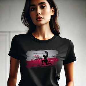 Winged Hussar T-Shirt, Polska Husaria, Polish Flag, Angels of Death, Polish Pride Shirt, Battle of Vienna 1683, Jan III Sobieski, Unisex
