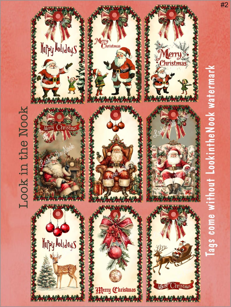 Free Printable Christmas Hang Tags