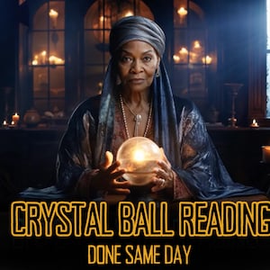 CRYSTAL BALL READING Crystal Ball Psychic Reading Done Same Day By MotherOdessa Psychic Reading Done With A Crystal Ball