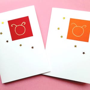 Tarjeta de felicitación de Tauro/Tauro, tarjeta de felicitación de cumpleaños, invitación, tarjeta de felicitación para fiesta, tarjeta de boda