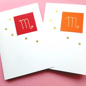 Tarjeta de felicitación de Escorpio, tarjeta de felicitación de cumpleaños, invitación, tarjeta de felicitación para fiesta, tarjeta de boda