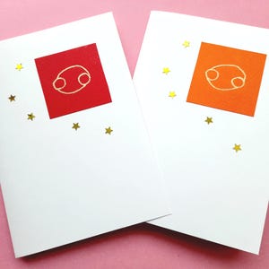 Tarjeta de felicitación de Cáncer, cumpleaños, invitación, fiesta y boda.