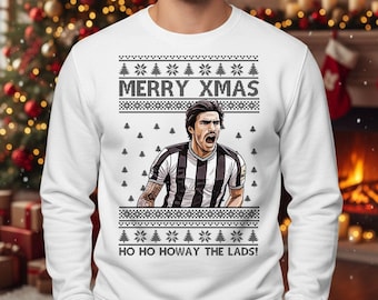 Sudadera navideña Tonali, divertida sudadera de jugador de fútbol, regalo festivo de fútbol para niños y adultos, camisetas navideñas estampadas para amantes del fútbol