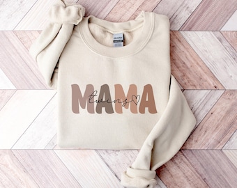 Sudadera para mamá de gemelos, Suéter de cuello redondo para mamá de gemelos, Sudadera para el Día de la Madre para mamá de gemelos, Regalos para anunciar un embarazo gemelar, Regalos para el Día de la Madre