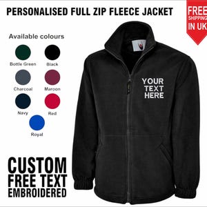 Chaquetas de vellón bordadas, chaquetas con cremallera y logotipo de texto personalizado, uniformes para trabajadores de la salud, chaqueta de enfermería bordada, regalos para enfermeras