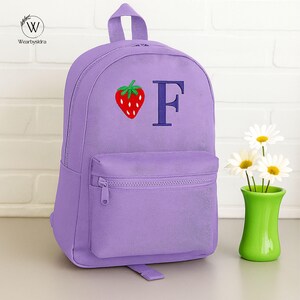 Personalised Kids Backpack with Name, Custom Embroidered School Bag for Boys Girls, Toddler Rucksack Bag, Back to School Gift, Nursery Bag