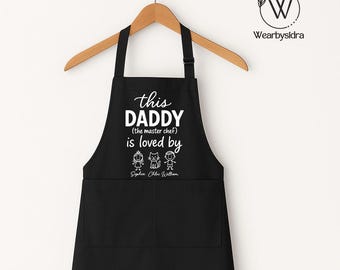 Grembiuli da barbecue personalizzati "World's Best Dad", regali personalizzati per la festa del papà, grembiule da cucina e da barbecue per papà, regalo per lui, regali per gli amanti della cucina