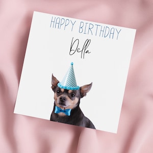 Birthday Card with Chihuahua, Chihuahua Greeting Card, Chihuahua Card, Special Birthday, Personalised Card