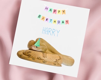 HAPPY BIRTHDAY You Slithery Little Sneaky Snake Funny Comedy