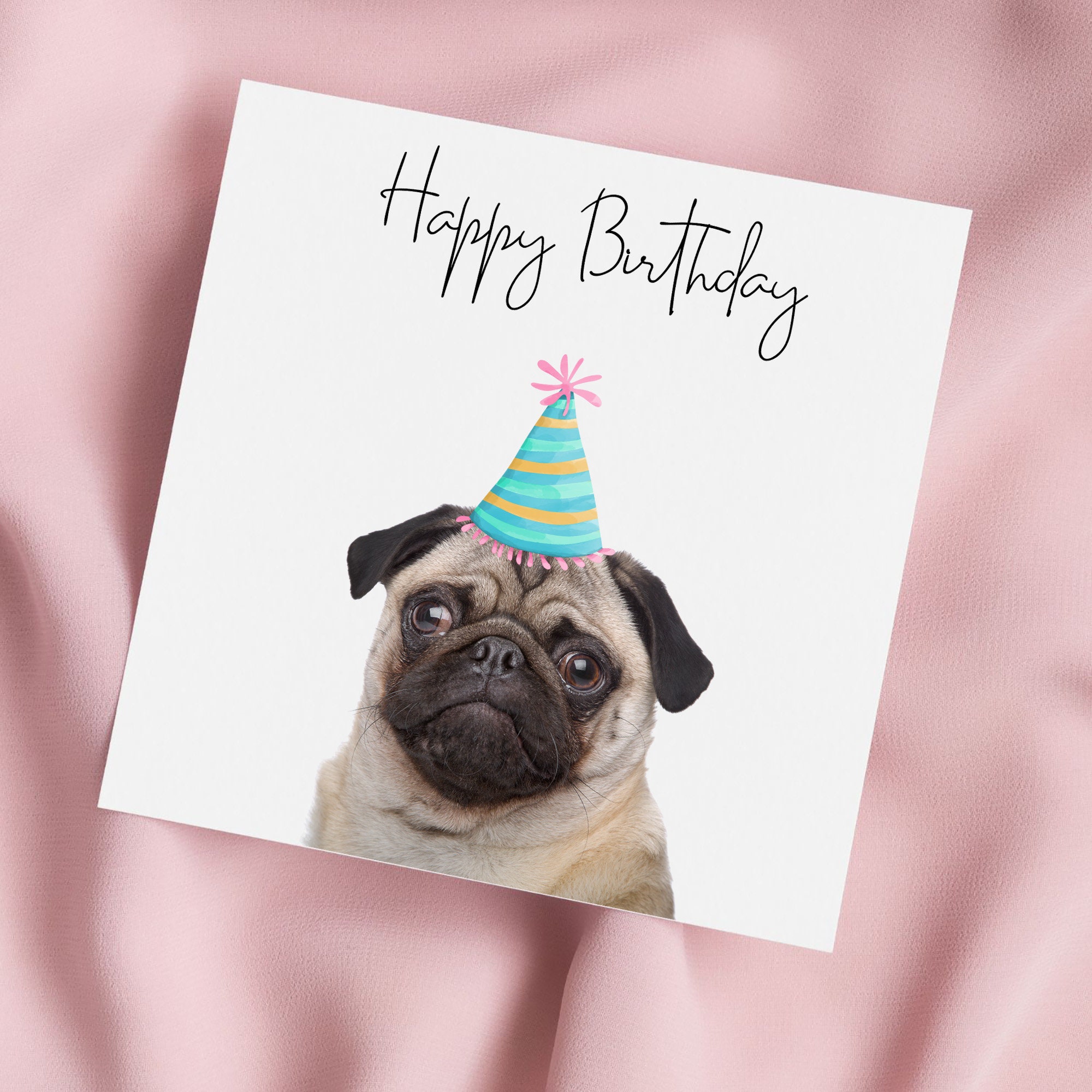 Funny Pug Birthday Cards