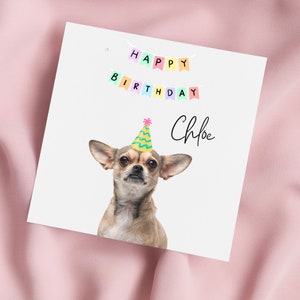 Birthday Card with Chihuahua, Chihuahua Greeting Card, Chihuahua Card, Special Birthday, Personalised Card