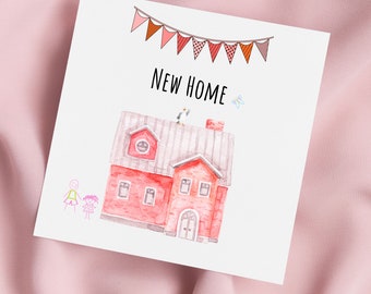 New Home Card, New House Card, Moving Home Card, Congratulations Card, Good Luck Card, New Pad Card