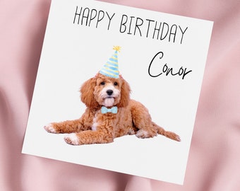 Tarjeta De Felicitación Cockapoo Arte Nuevo Artery8 - Para Ella, Mamá, Hermana, Hija - Cumpleaños, Gracias