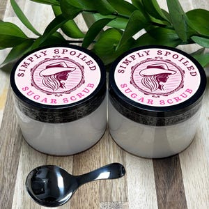 Mini DUOS !  2 à 4 onces Gommages au sucre 100 % naturel. Mélangez et assortissez vos parfums préférés ! Parfait pour les cadeaux !