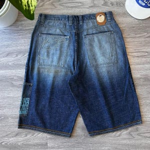 Vintage Phat Farm Jorts Unused Denim Shorts Men&#39;s Size 36 Denim Shorts Functional Cargo 90s Old School Streetwear Rare Design