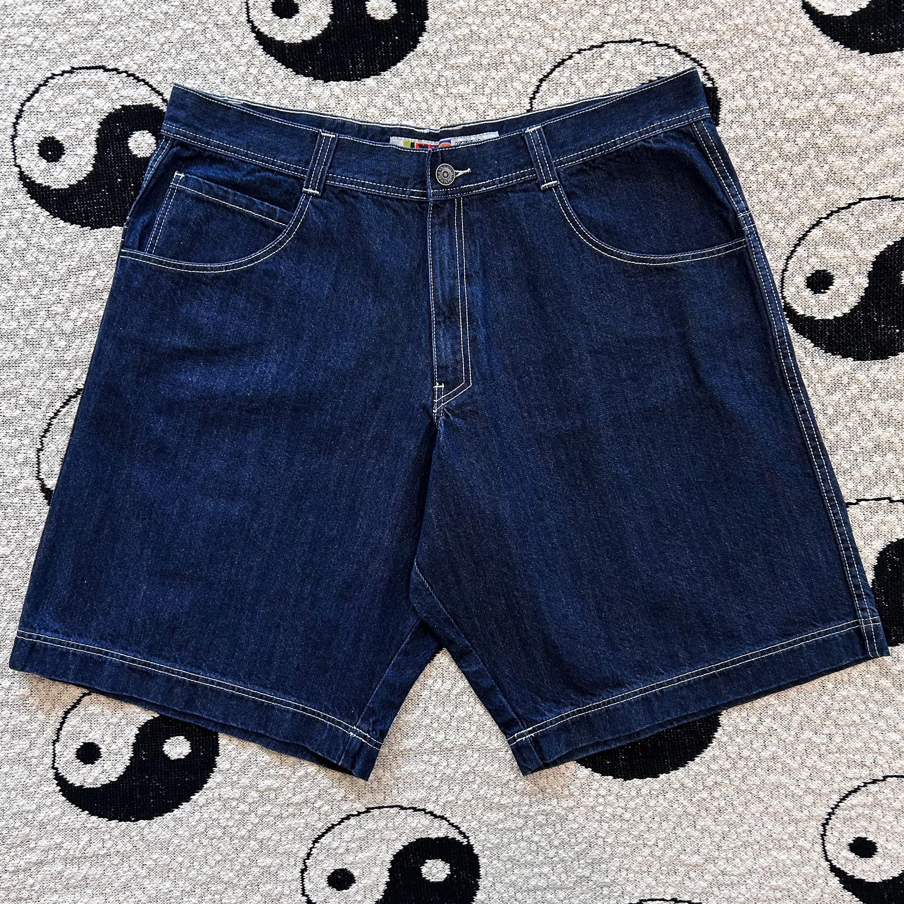 小物 JOHNDOE / Yin Year \"YYJD 2-23 BK\" JNCO Jean Denim Shorts Jet Black Twin Cannon Baggy Y2K