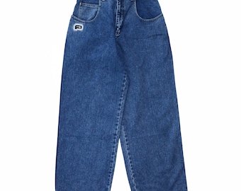 Plugg Jeans coupe ample, coupe fuselée, streetwear vintage de l'an 2000