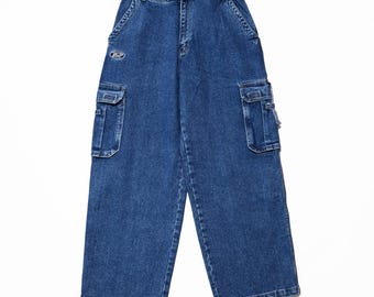 Plugg Jeans Baggy Fit Tapered Leg Y2K Vintage Streetwear