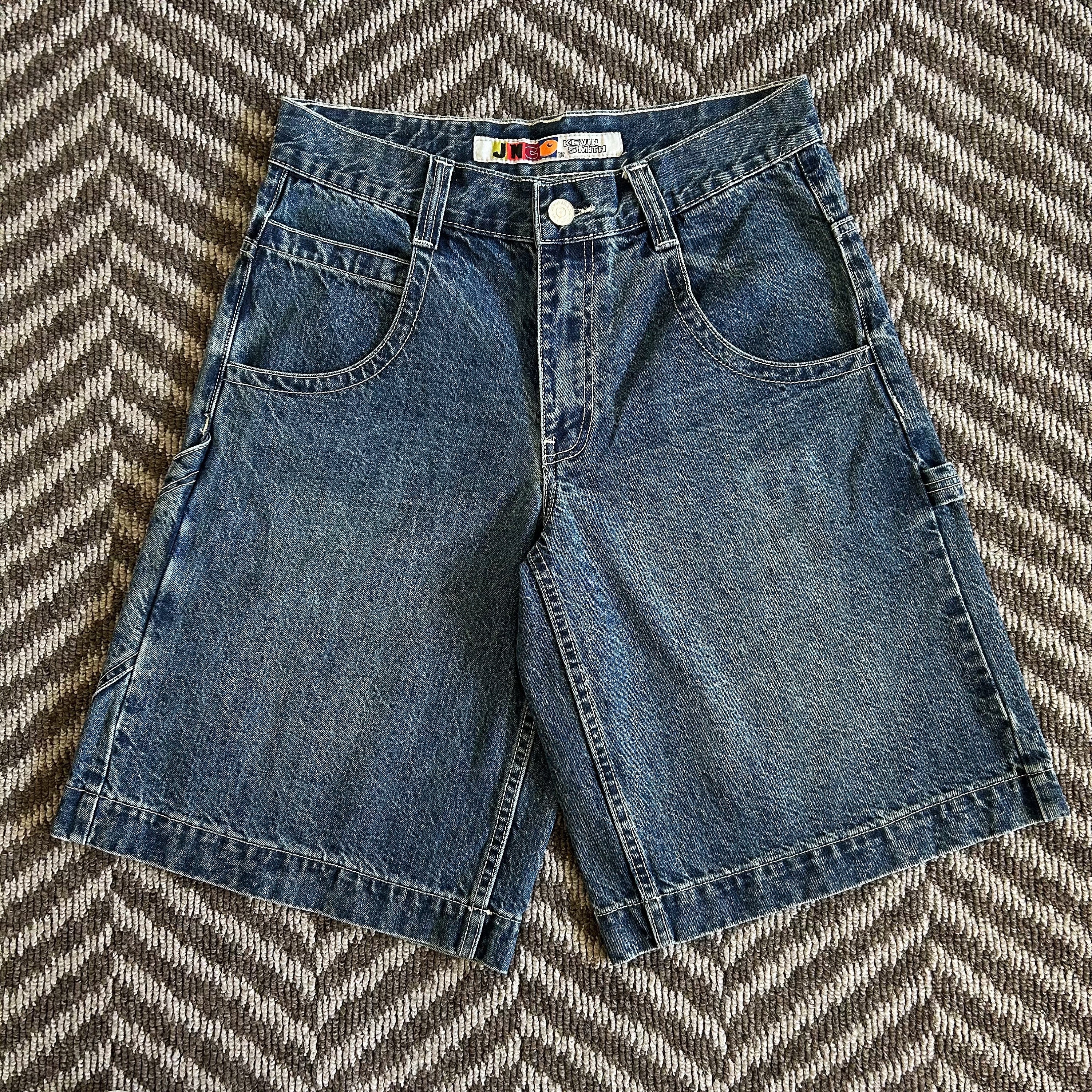 Vintage JNCO Jeans Shorts Y2K Embroidered Skater Jorts Vintage JNCO Jeans Shorts Y2K Embroidered Skater Jorts