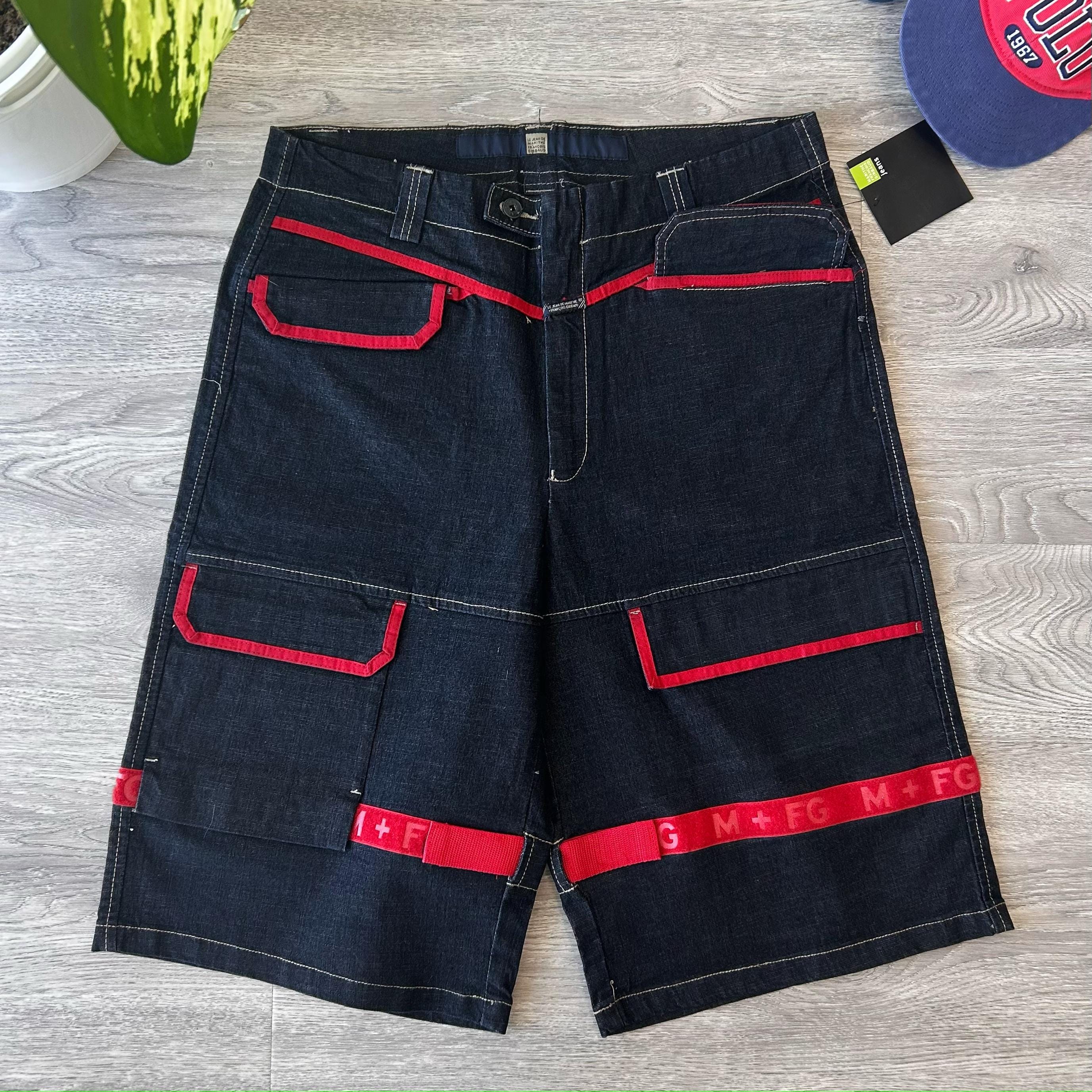 Ensemble Veste Et Jupe-short Girbaud Bleu Marine Velours - Taille XS, Occasion Très Bon état